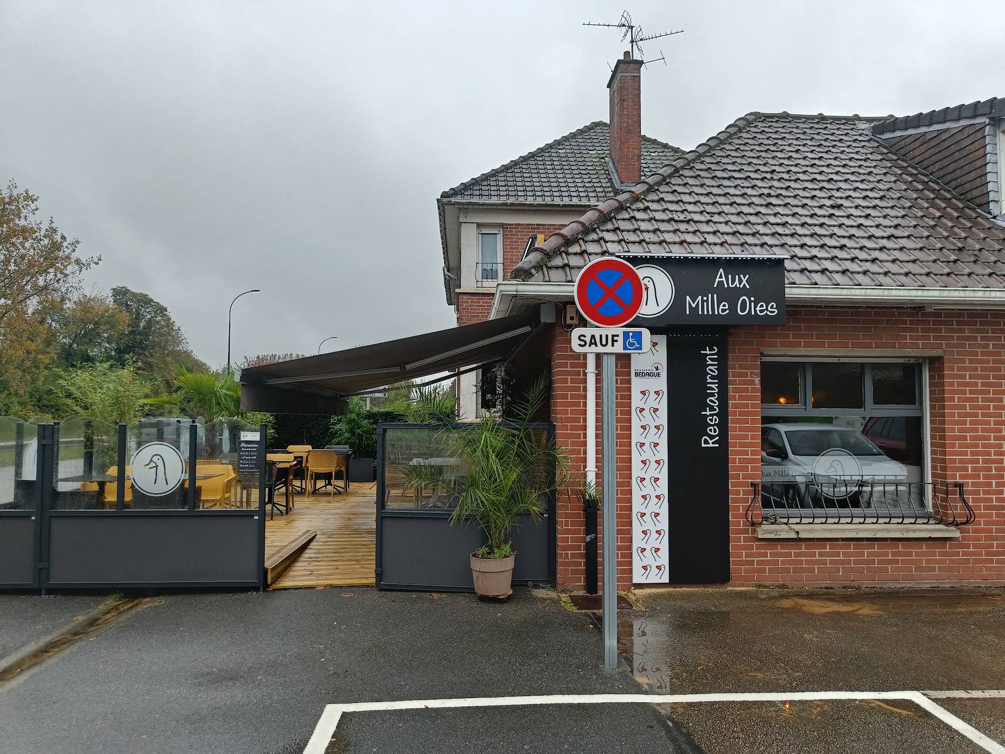 Assiette gastronomique du restaurant Aux mille oies Bergues